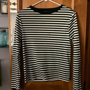 Topshop Striped Long Sleeve